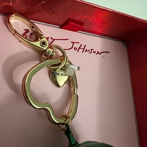 Betsey Johnson Red Strawberry Key Chain - Picture 6 of 16